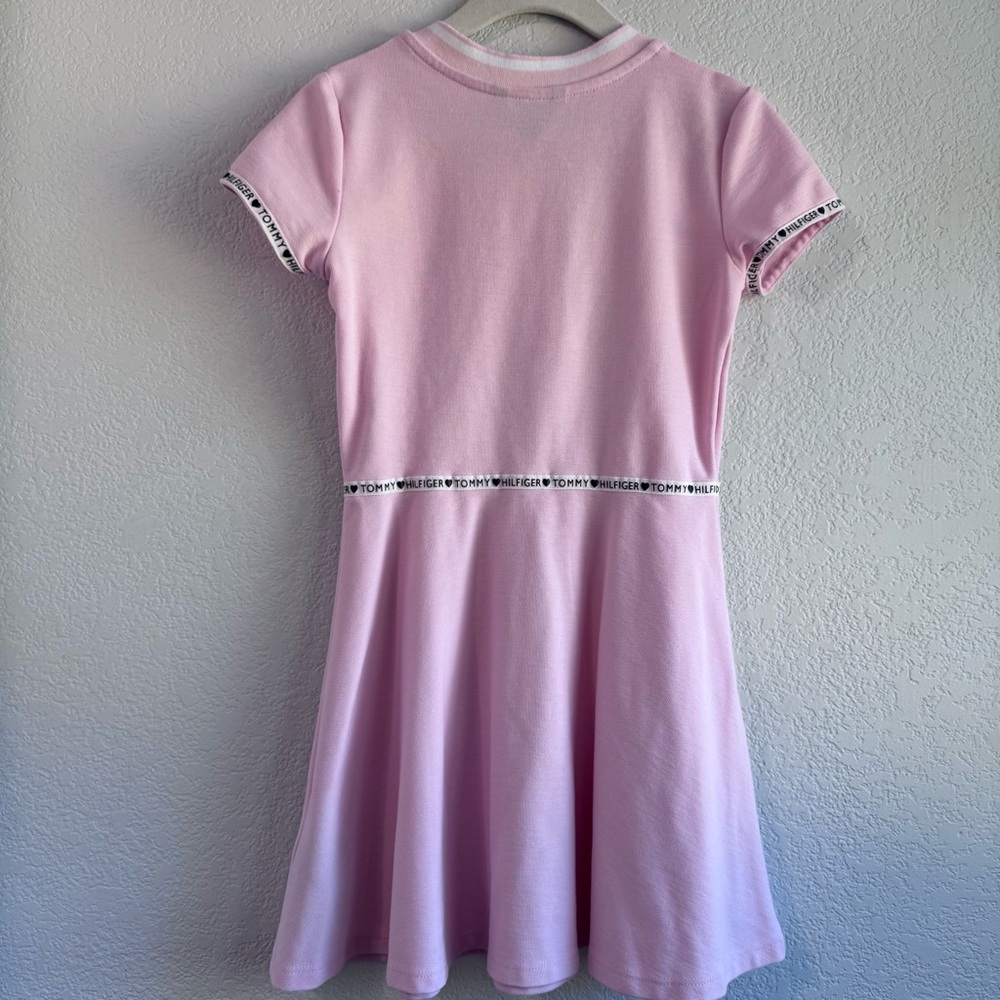 Tommy Hilfiger Light Pink Short Sleeve Polo Dress. Size Kid’s 7. - Picture 8 of 13
